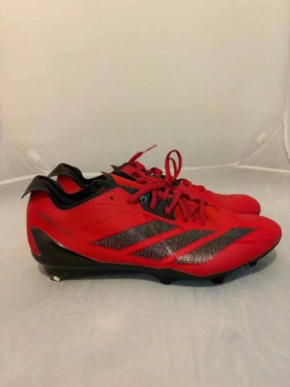 Adidas Adizero Electric II power red black men’s football cleats sz 13 JH8744